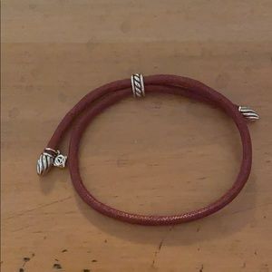 David Yurman rope bracelet - maroon